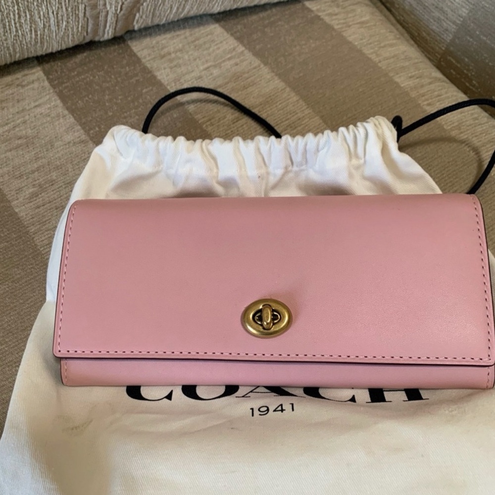 Coach Soft Pink Leather Wallet
